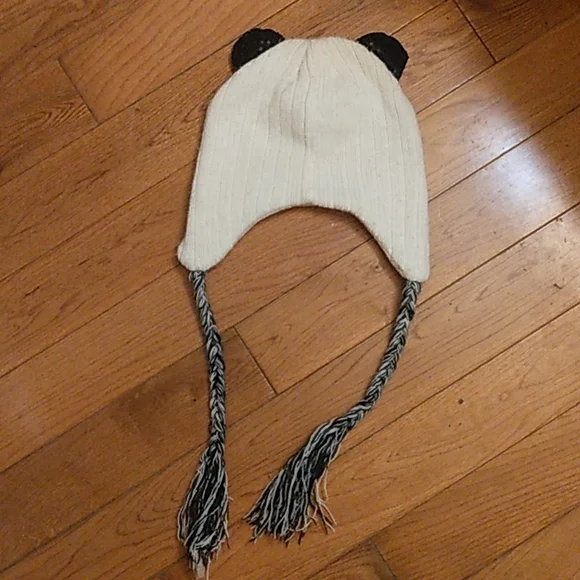 Adorable sequin panda toboggan - Picture 2 of 4